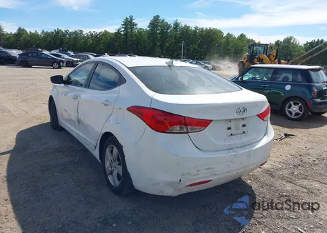 2012 Hyundai Elantra Gls из США, поврежденный, VIN 5NPDH4AE8CH137898
